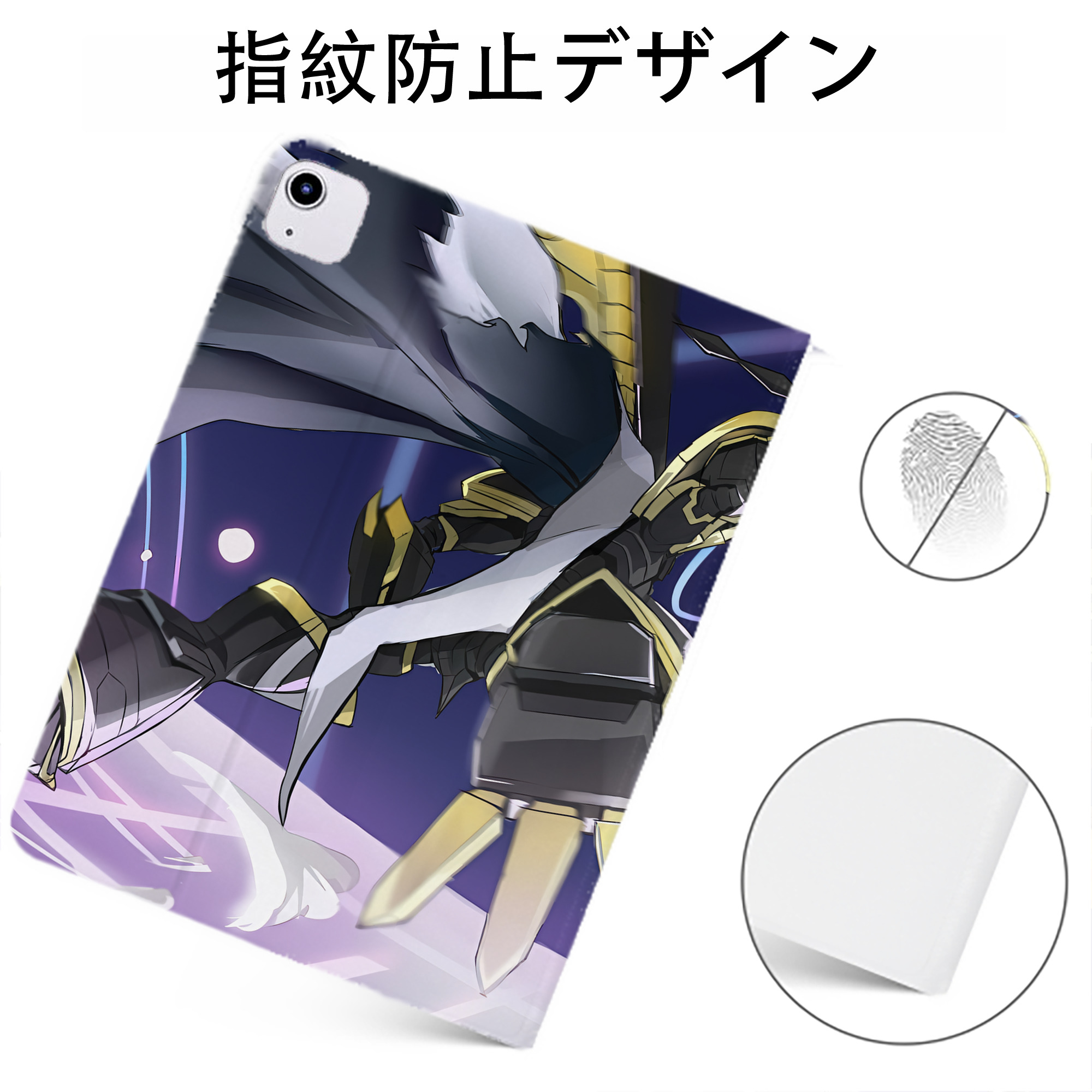 （画像用） Digimon デジタルモンスター/デジモン IPadケース ペンホルダー付き ブックスタイルデザイン